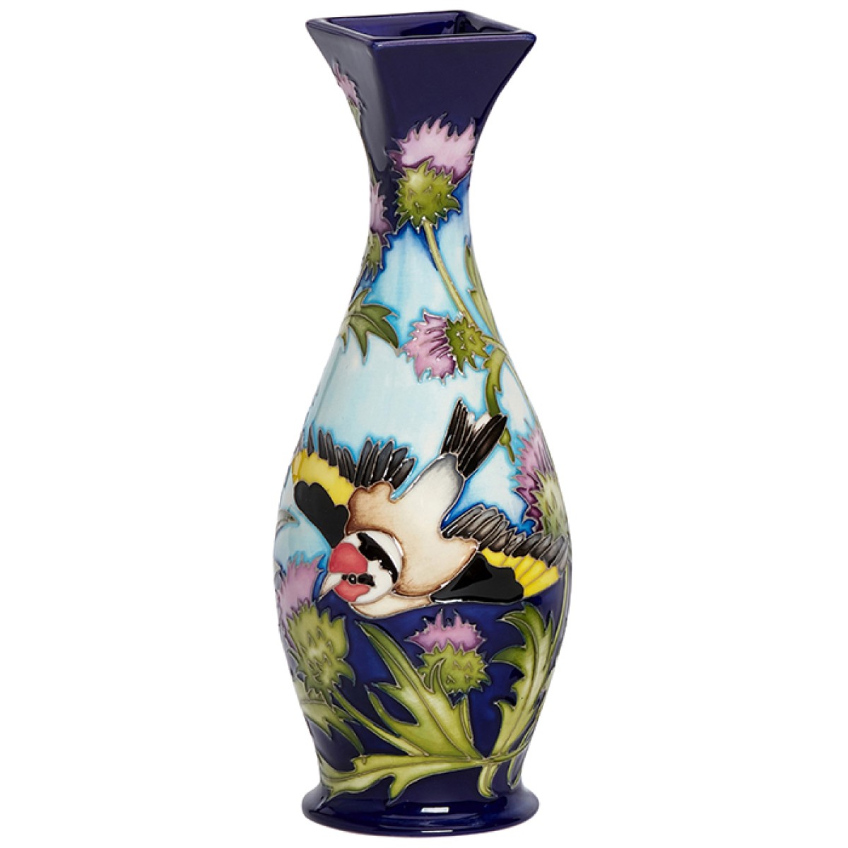 Goldfinches and Spear Thistle - Vase (83/8)